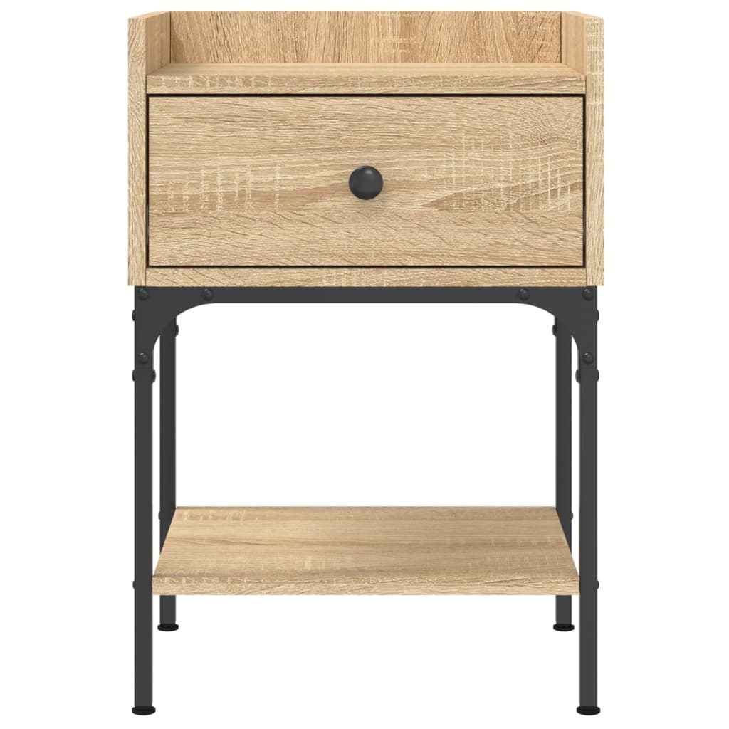 Bedside Table Sonoma Oak 40.5x31x60 cm Engineered Wood