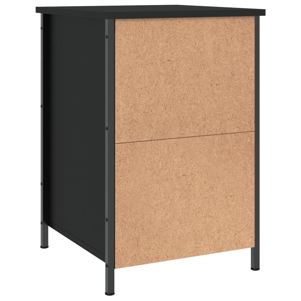 Bedside Cabinet Black 40x42x60 cm Engineered Wood