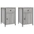 Bedside Cabinets 2 pcs Grey Sonoma 40x42x60 cm Engineered Wood