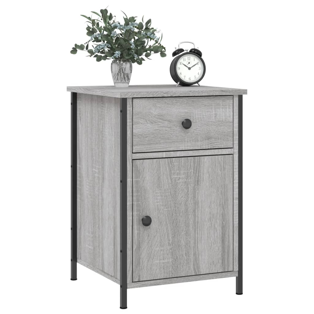 Bedside Cabinets 2 pcs Grey Sonoma 40x42x60 cm Engineered Wood