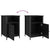 Bedside Cabinets 2 pcs Black 40x42x60 cm Engineered Wood