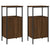 Bedside Cabinets 2 pcs Brown Oak 41x31x80 cm Engineered Wood