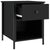 Bedside Cabinet Black 40x42x50 cm Engineered Wood