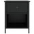 Bedside Cabinet Black 40x42x50 cm Engineered Wood