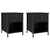 Bedside Cabinets 2 pcs Black 40x42x50 cm Engineered Wood