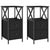 Bedside Cabinets 2 pcs Black 34x35.5x70 cm Engineered Wood