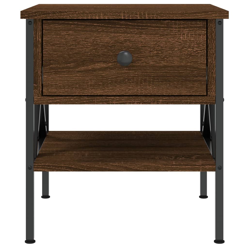 Bedside Tables 2 pcs Brown Oak 40x42x45 cm Engineered Wood