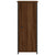 Bedside Cabinet Brown Oak 32x42x80 cm Engineered Wood