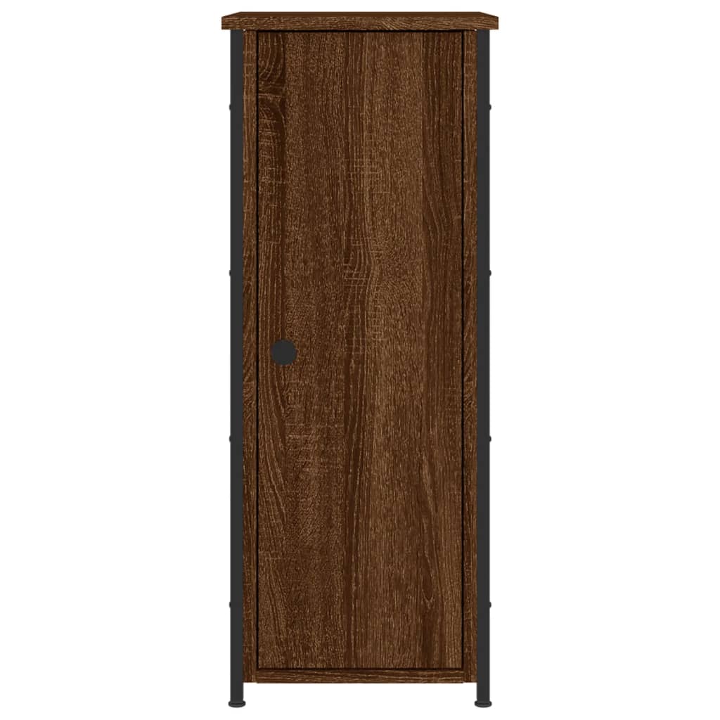 Bedside Cabinets 2 pcs Brown Oak 32x42x80 cm Engineered Wood