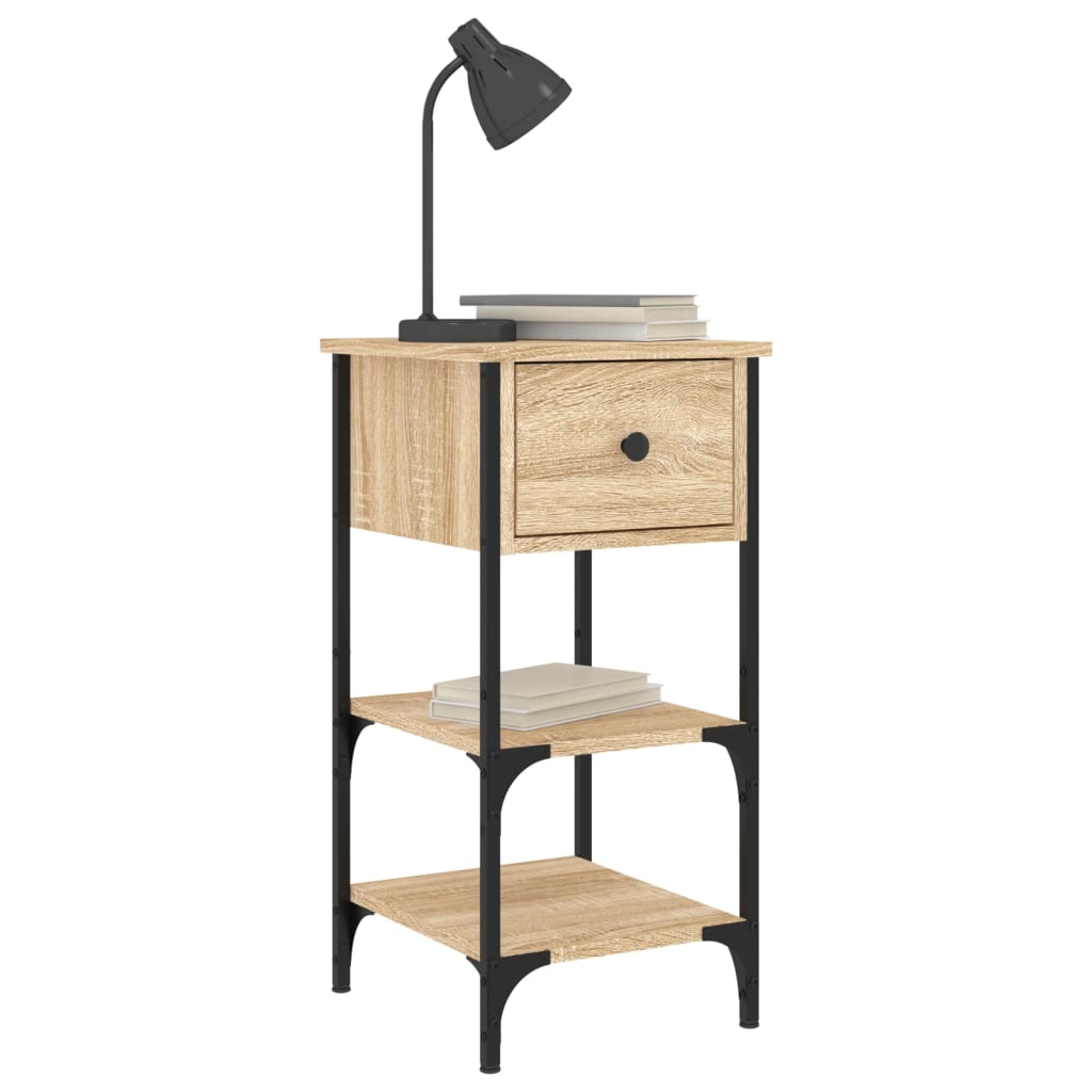 Bedside Cabinet Sonoma Oak 34x36x70 cm Engineered Wood