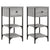 Bedside Cabinets 2 pcs Grey Sonoma 34x36x70 cm Engineered Wood