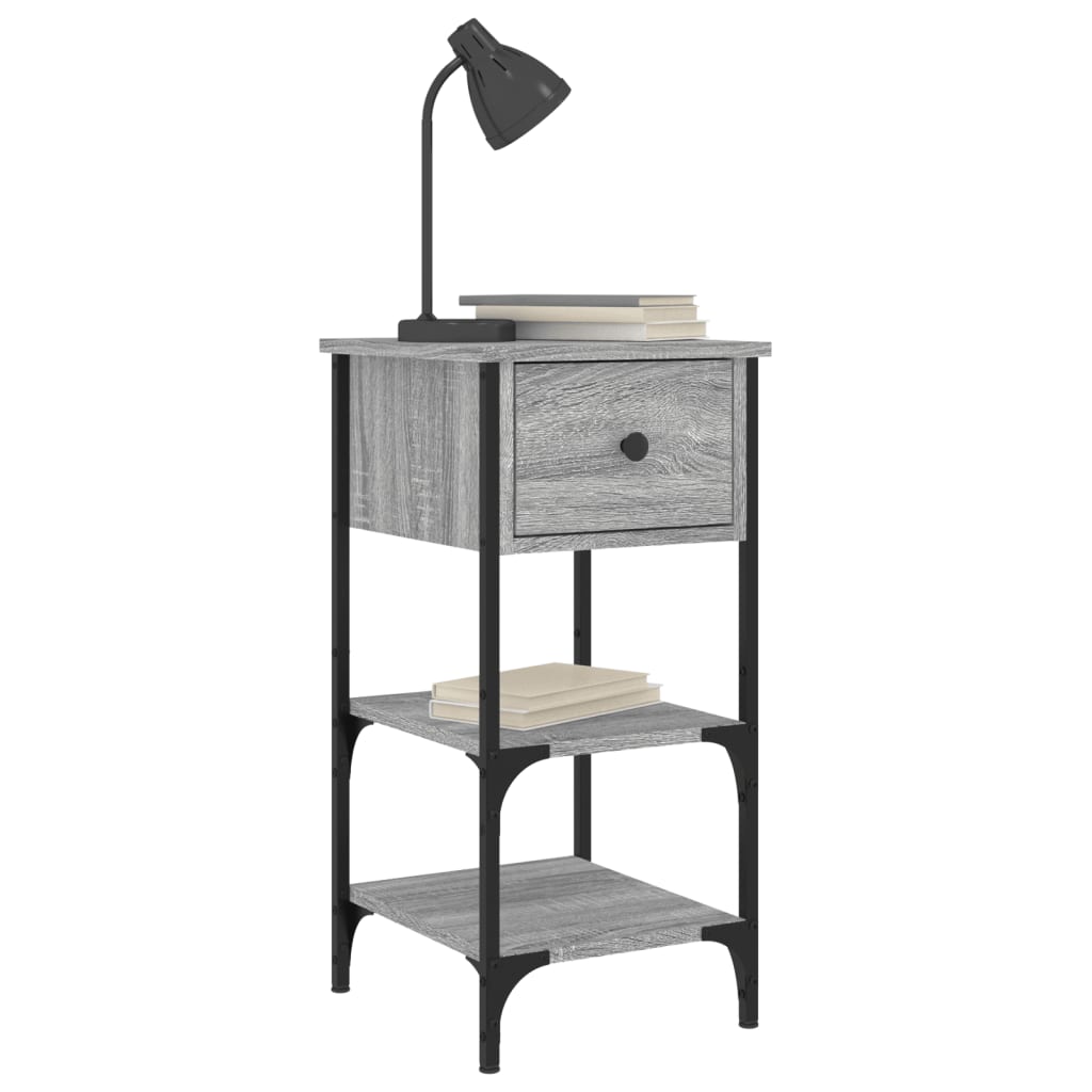 Bedside Cabinets 2 pcs Grey Sonoma 34x36x70 cm Engineered Wood