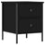 Bedside Cabinet Black 40x42x50 cm Engineered Wood