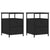 Bedside Cabinets 2 pcs Black 44x45x60 cm Engineered Wood