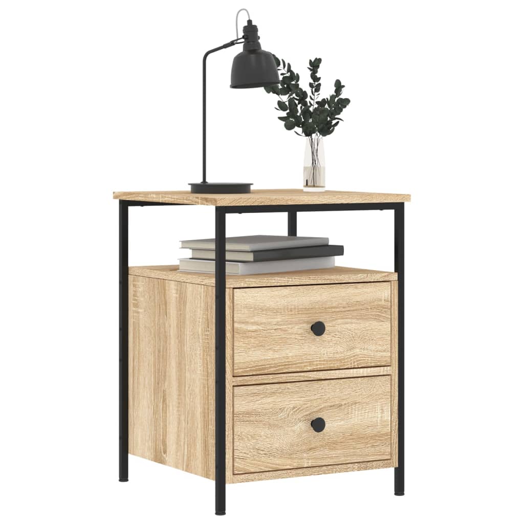 Bedside Cabinets 2 pcs Sonoma Oak 44x45x60 cm Engineered Wood