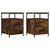 Bedside Cabinets 2 pcs Smoked Oak 44x45x60 cm Engineered Wood