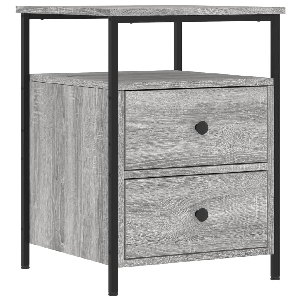 Bedside Cabinets 2 pcs Grey Sonoma 44x45x60 cm Engineered Wood