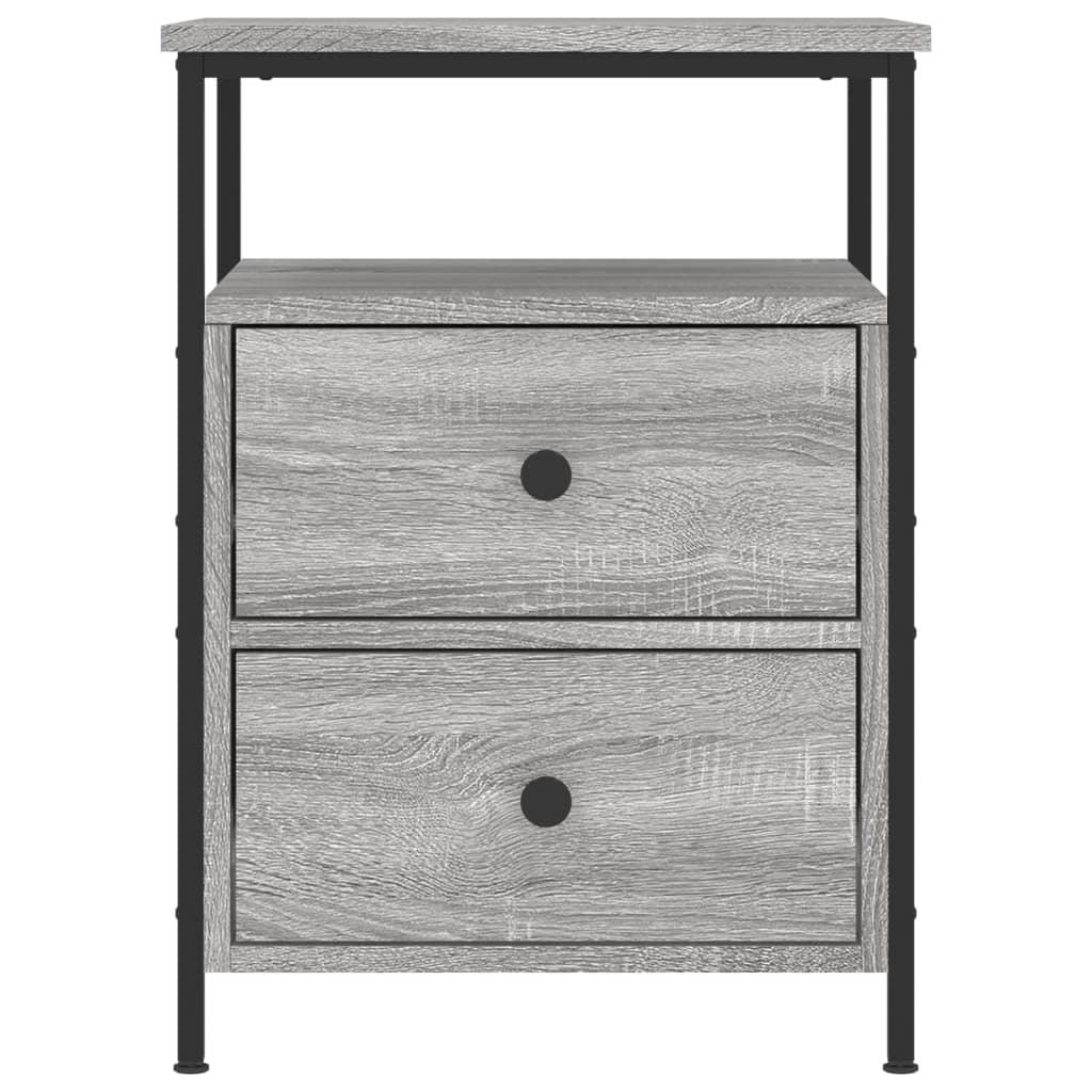 Bedside Cabinets 2 pcs Grey Sonoma 44x45x60 cm Engineered Wood