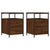 Bedside Cabinets 2 pcs Brown Oak 44x45x60 cm Engineered Wood