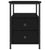 Bedside Cabinet Black 34x35.5x50 cm Engineered Wood