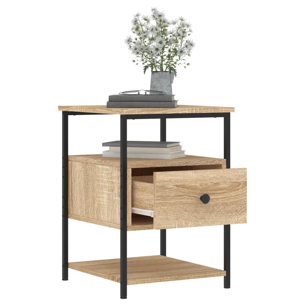 Bedside Cabinet Sonoma Oak 40x42x56 cm Engineered Wood