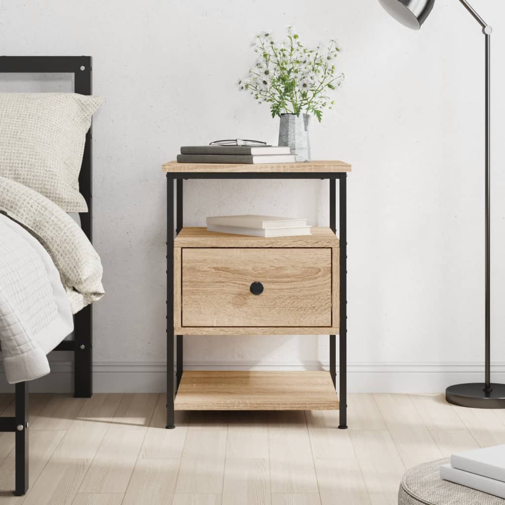 Bedside Cabinet Sonoma Oak 40x42x56 cm Engineered Wood