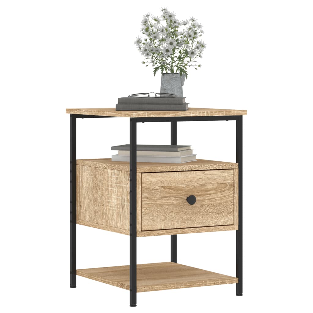 Bedside Cabinets 2 pcs Sonoma Oak 40x42x56 cm Engineered Wood