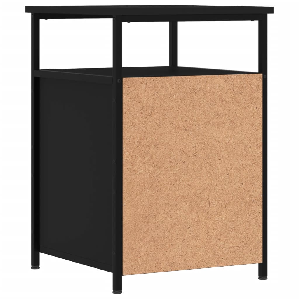 Bedside Cabinet Black 40x42x60 cm Engineered Wood