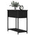 Bedside Cabinet Black 30x60x60 cm Engineered Wood