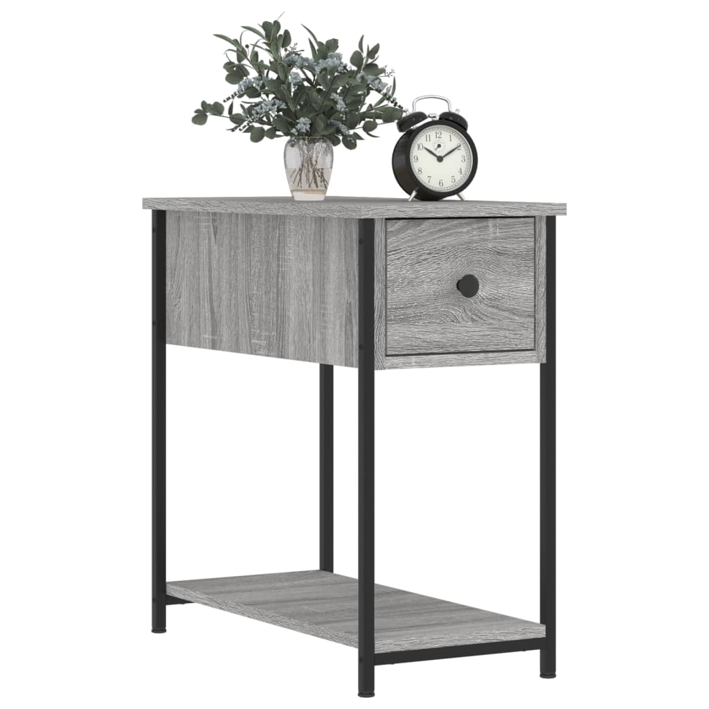 Bedside Cabinet Grey Sonoma 30x60x60 cm Engineered Wood