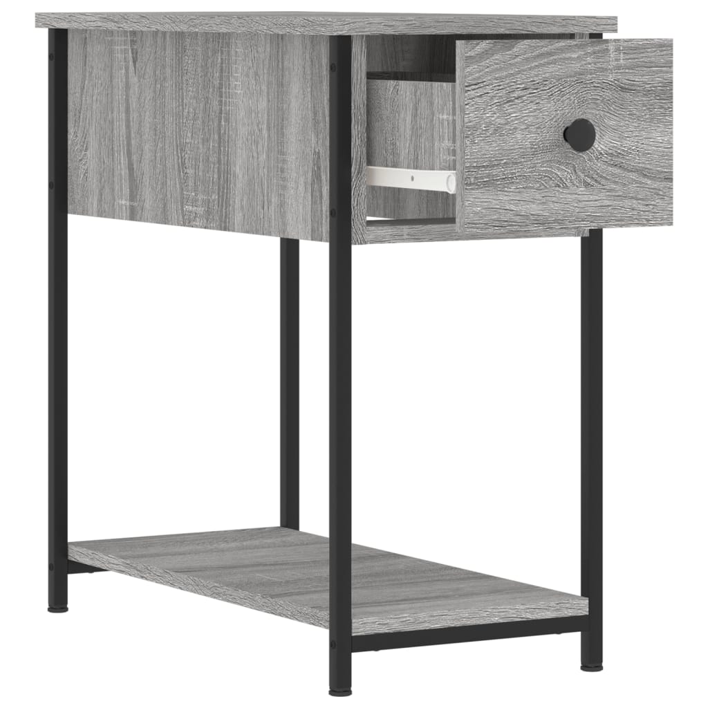 Bedside Cabinet Grey Sonoma 30x60x60 cm Engineered Wood