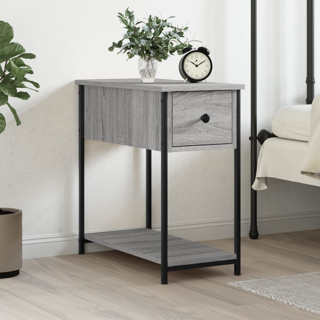 Bedside Cabinet Grey Sonoma 30x60x60 cm Engineered Wood