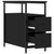 Bedside Cabinets 2 pcs Black 30x60x60 cm Engineered Wood