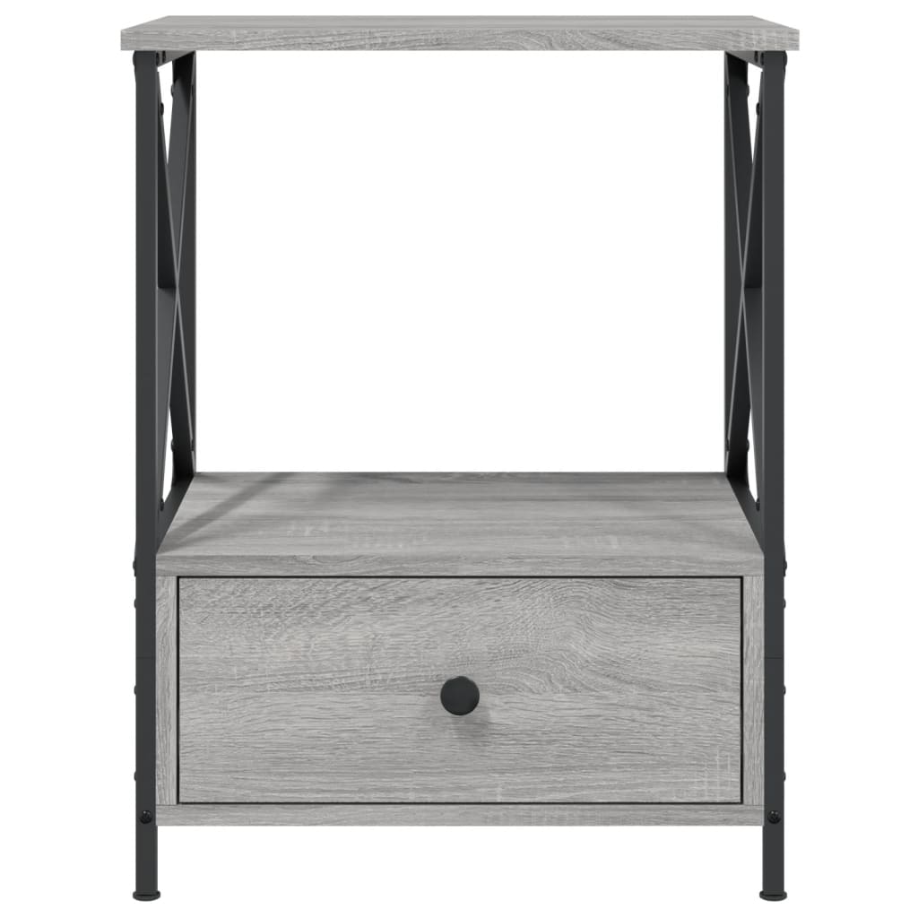 Bedside Tables 2 pcs Grey Sonoma 50x41x65 cm Engineered Wood