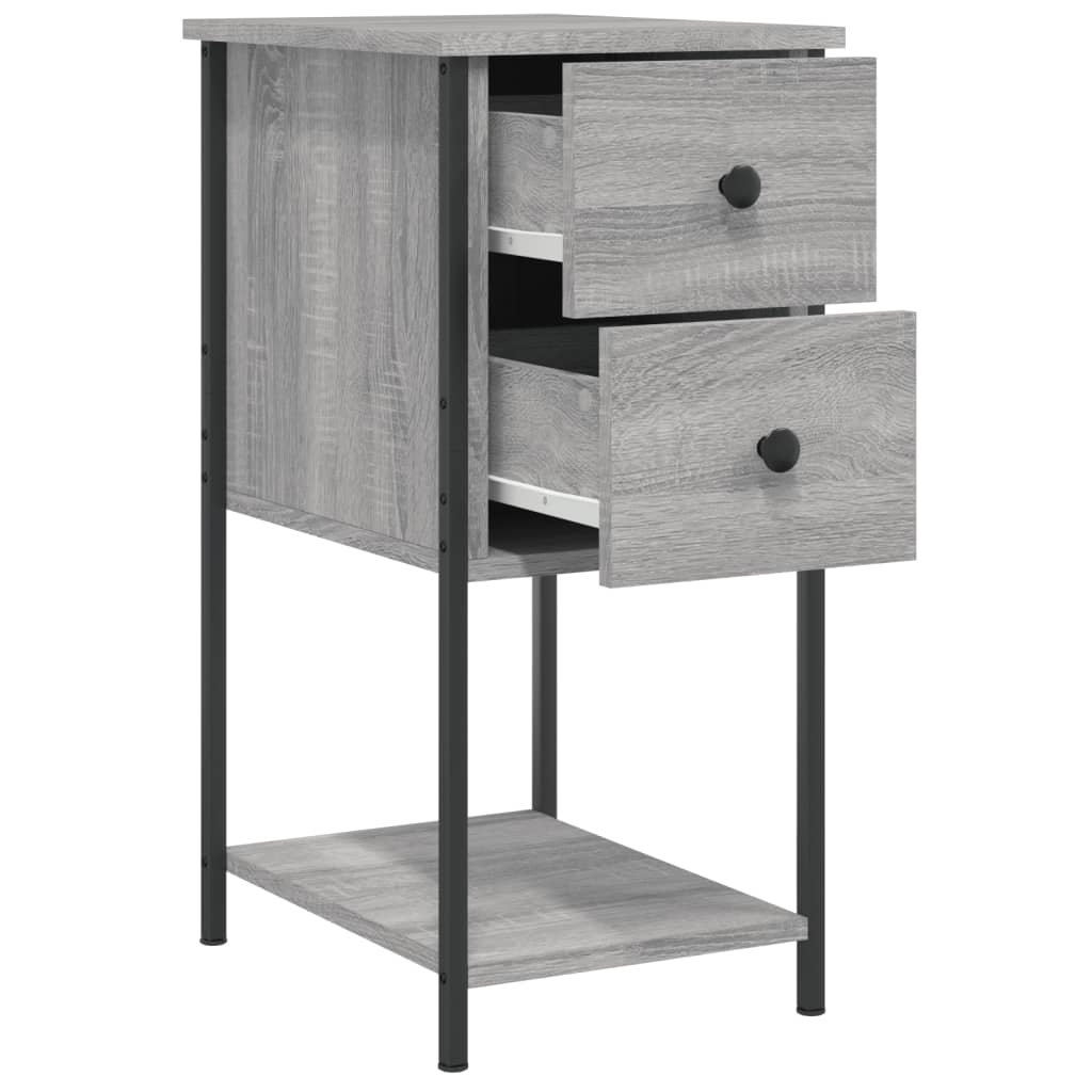 Bedside Cabinets 2 pcs Grey Sonoma 32x42x70 cm Engineered Wood