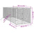 Outdoor Dog Kennel Silver 2x6x2 m Galvanised Steel
