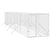 Outdoor Dog Kennel Silver 2x10x2 m Galvanised Steel