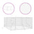 Outdoor Dog Kennel Silver 4x4x2 m Galvanised Steel