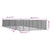 Outdoor Dog Kennel Silver 6x14x2 m Galvanised Steel