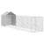 Outdoor Dog Kennel with Roof Silver 2x10x2.5 m Galvanised Steel