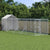 Outdoor Dog Kennel with Roof Silver 2x10x2.5 m Galvanised Steel