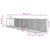 Outdoor Dog Kennel with Roof Silver 2x14x2.5 m Galvanised Steel