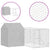 Outdoor Dog Kennel with Roof Silver 4x4x2.5 m Galvanised Steel