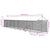 Outdoor Dog Kennel with Roof Silver 2x14x2.5 m Galvanised Steel