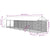 Outdoor Dog Kennel with Roof Silver 2x14x2.5 m Galvanised Steel