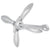 Folding Anchor Silver 2.5 kg Malleable Iron