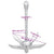 Folding Anchor Silver 2.5 kg Malleable Iron