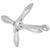 Folding Anchor Silver 3.2 kg Malleable Iron