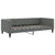 Day Bed without Mattress Dark Grey 90x190 cm Fabric