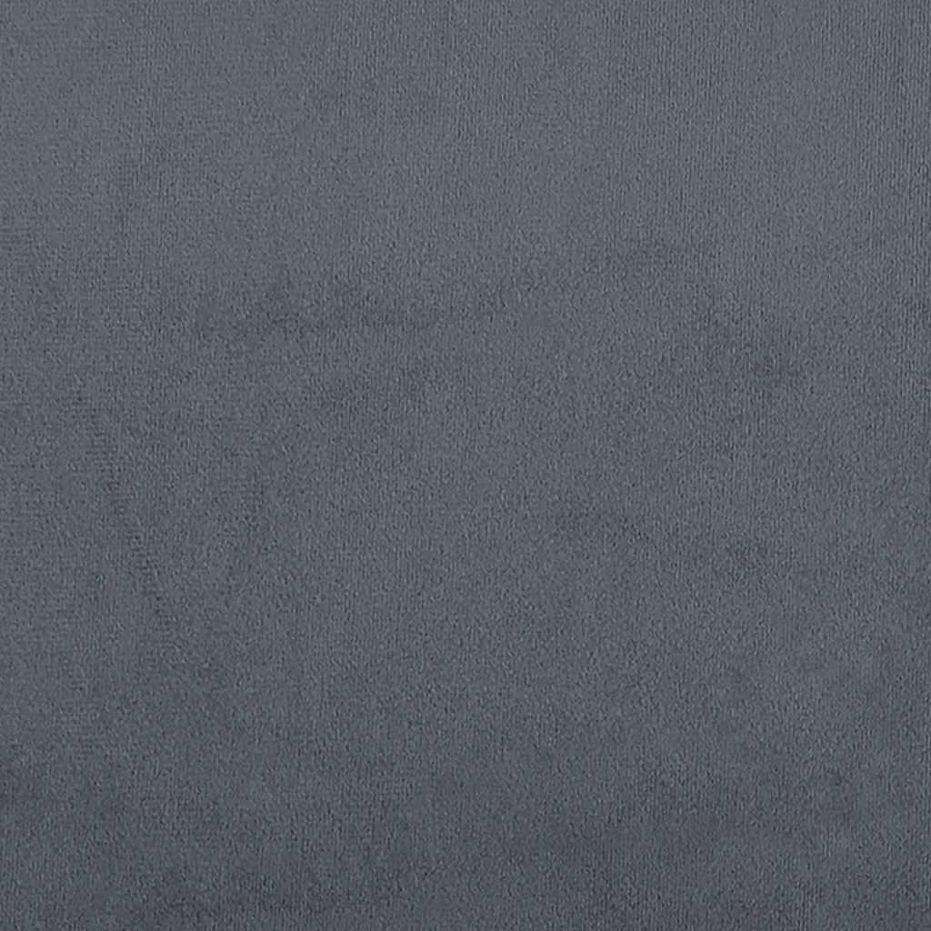 Day Bed without Mattress Dark Grey 90x190 cm Velvet